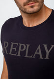 Camiseta Replay Logo Central - Henri Store