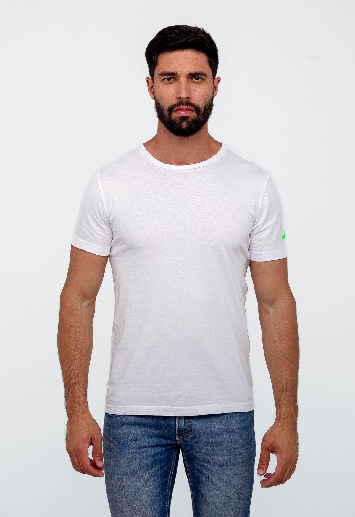Camiseta Replay Logo Manga - Henri Store