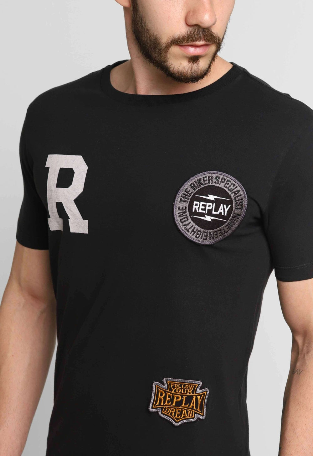 Camiseta Replay Patchs - Henri Store