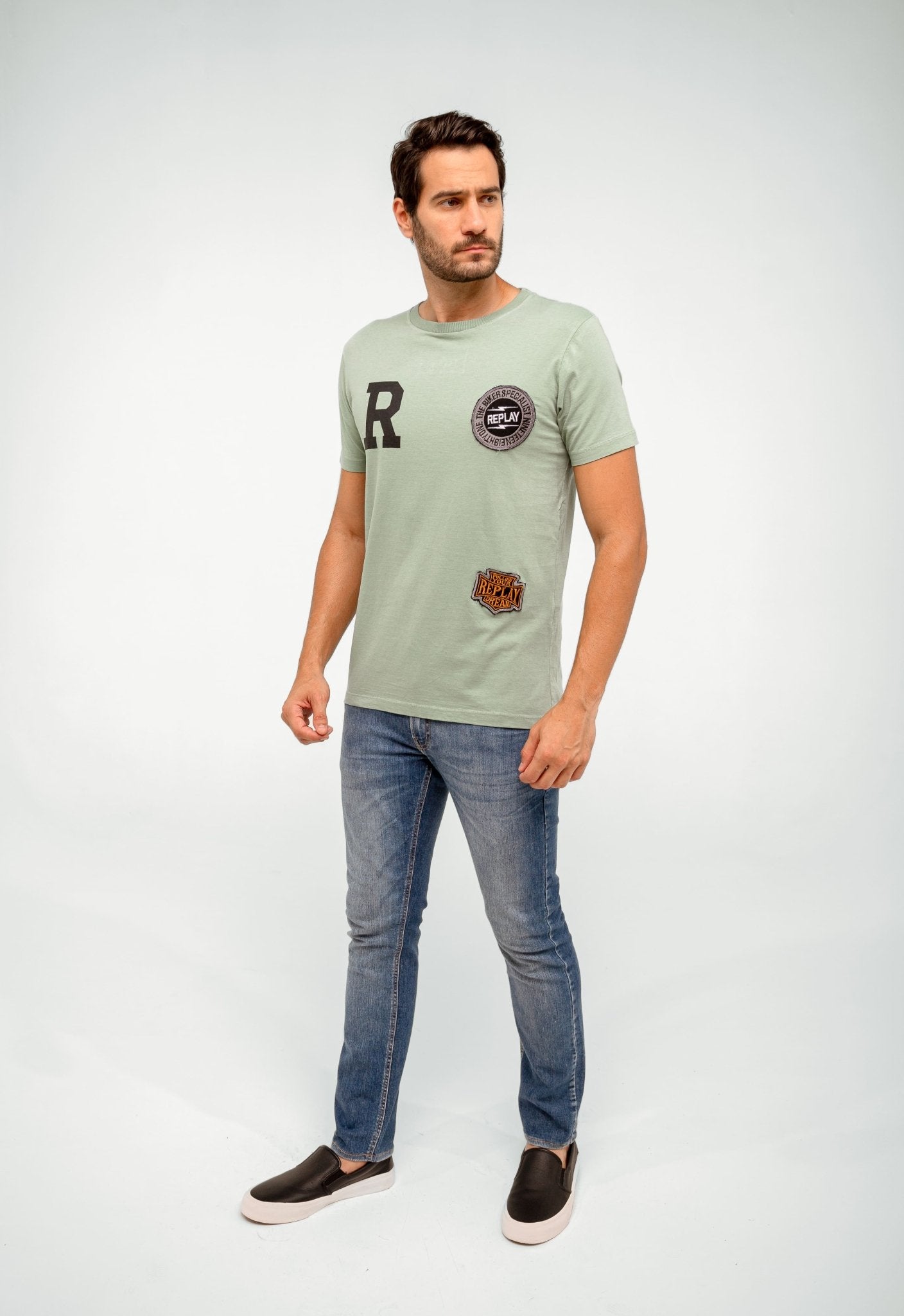 Camiseta Replay Patchs - Henri Store