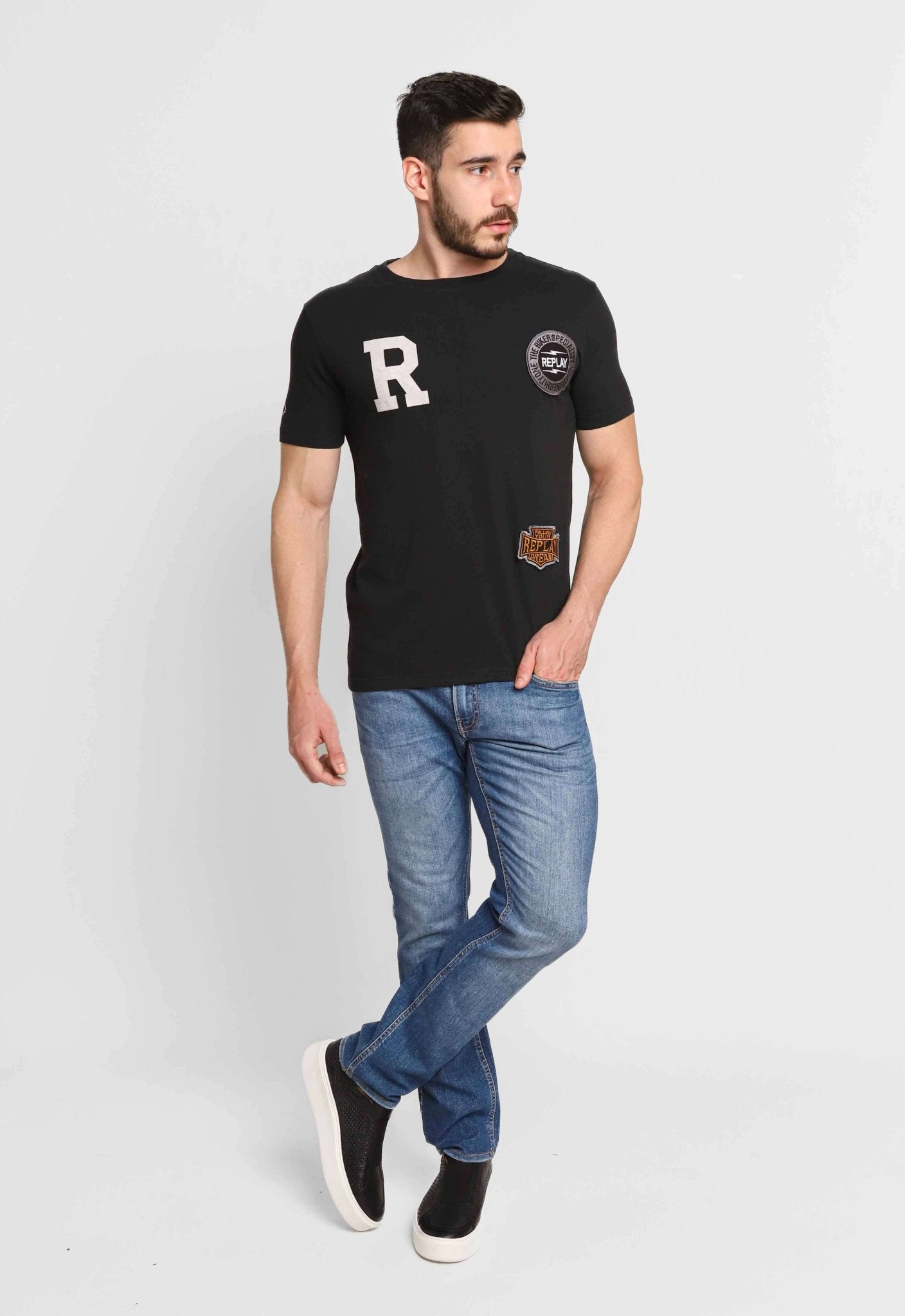 Camiseta Replay Patchs - Henri Store