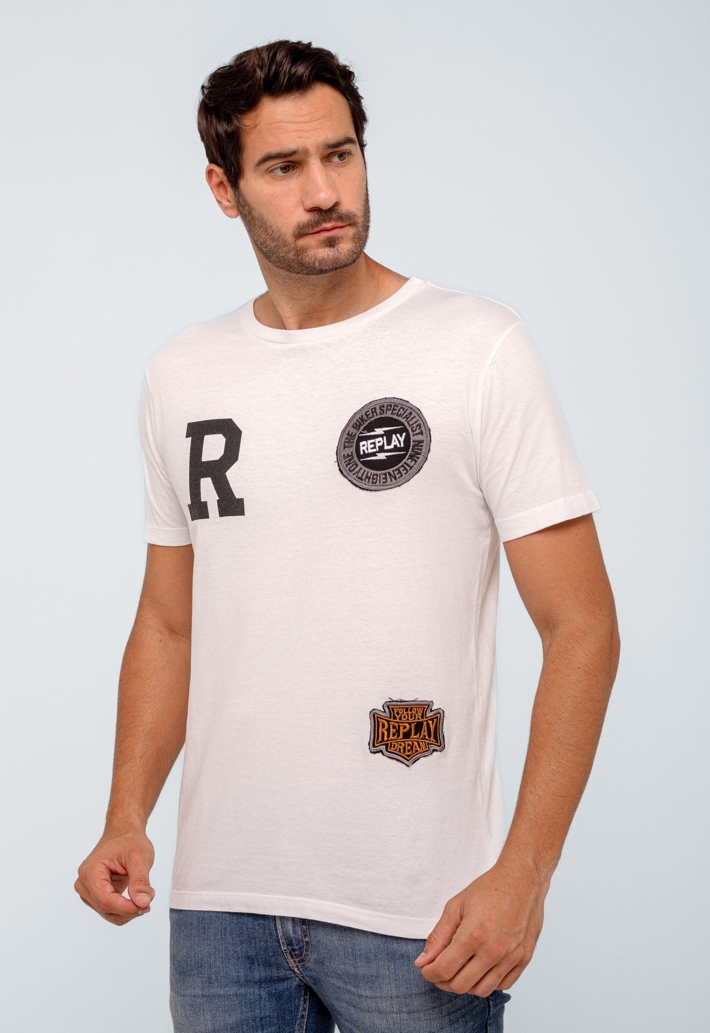 Camiseta Replay Patchs - Henri Store