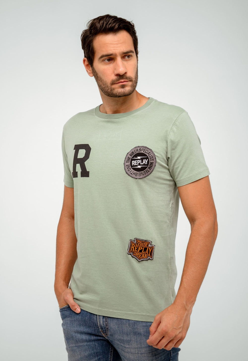 Camiseta Replay Patchs - Henri Store