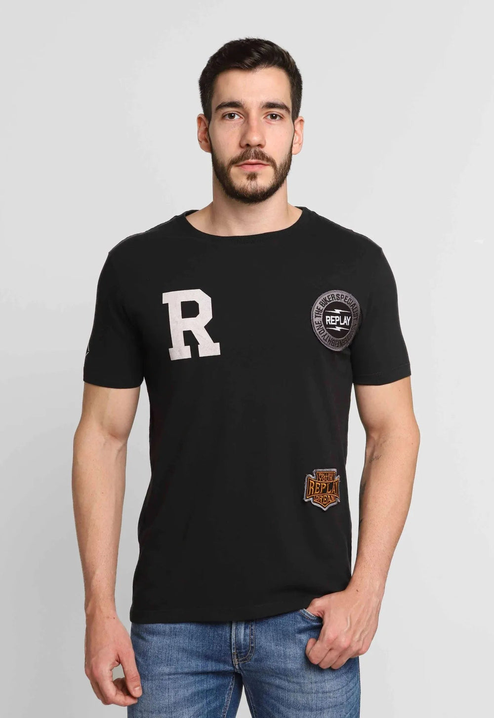 Camiseta Replay Patchs - Henri Store