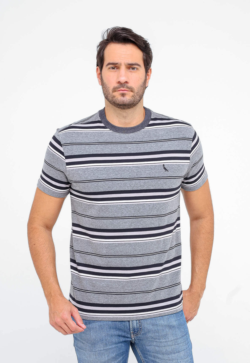 Camiseta Reserva Listrado Logo Peito - Sale - Henri Store