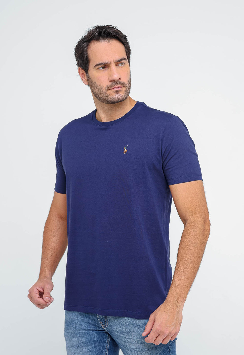 Camiseta RL Custom Slim Fit Logo Colorido - Henri Store