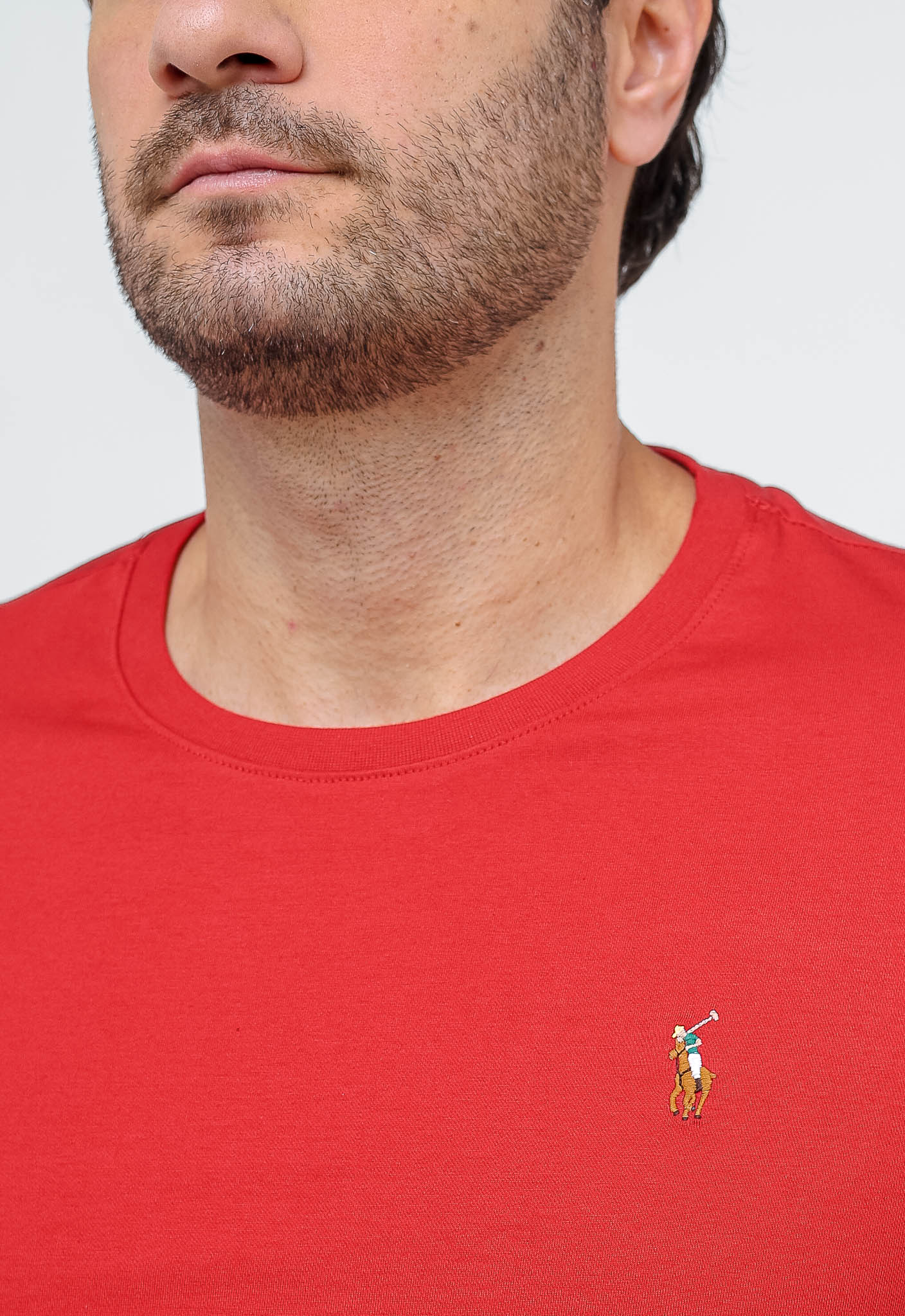 Camiseta RL Custom Slim Fit Logo Colorido - Henri Store