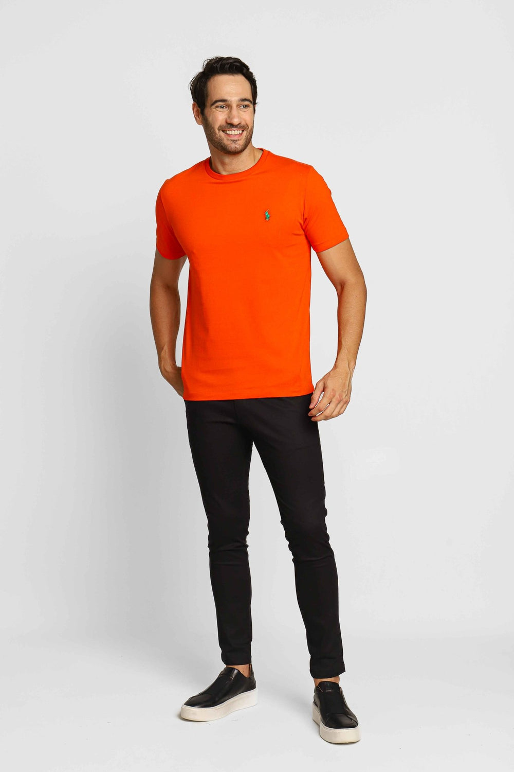 Camiseta RL Laranja Small Ponei Verde - Henri Store
