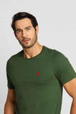 Camiseta RL Verde Militar Small Ponei Vermelho - Henri Store