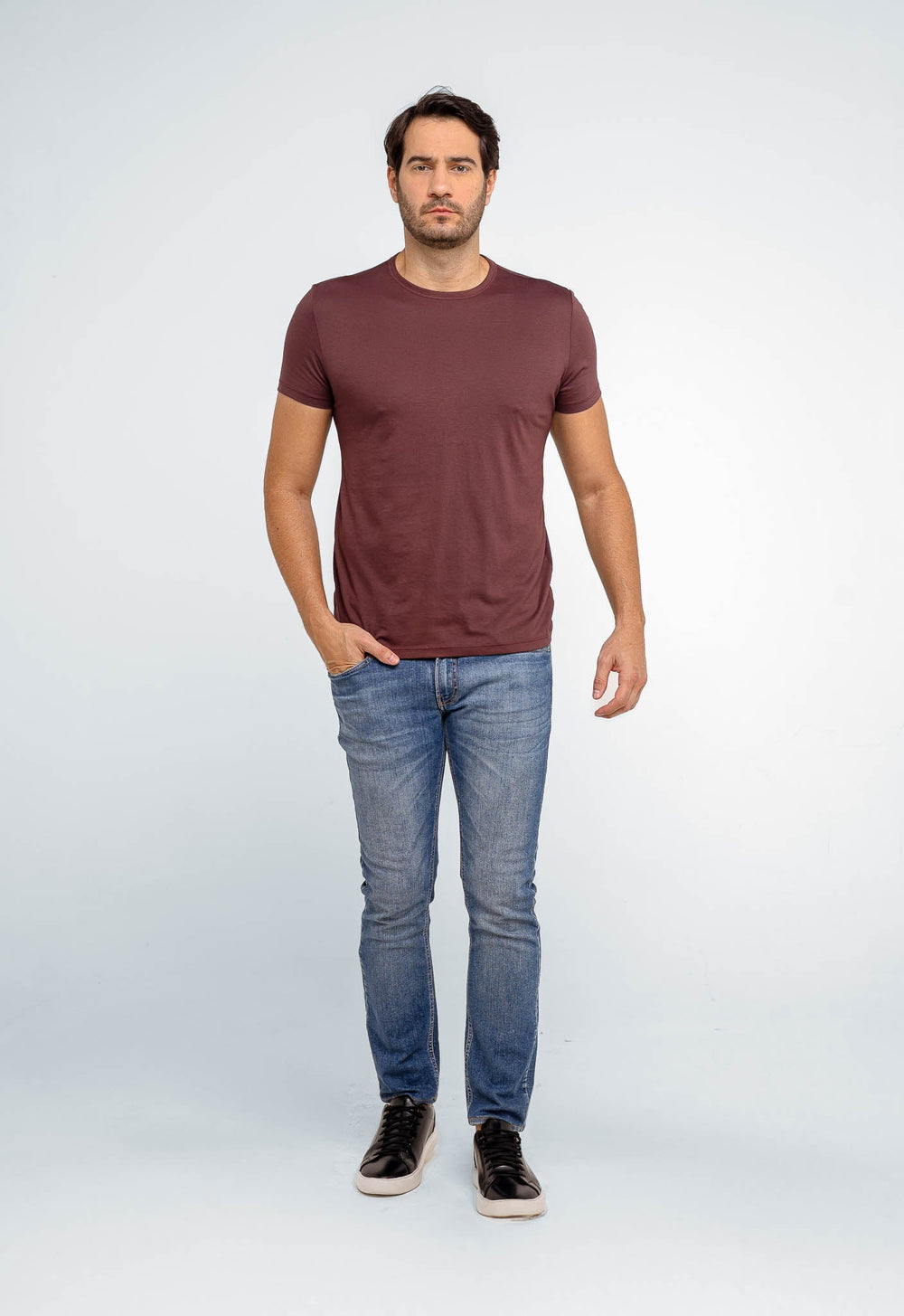 Camiseta Scavo em Algodão Pima Básica - Henri Store