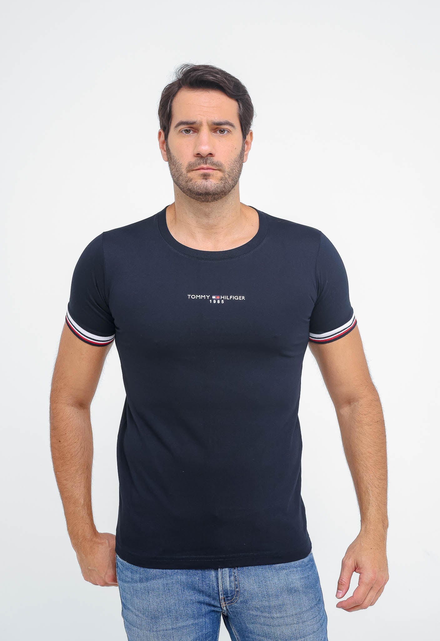 Camiseta Tommy Hilfiger 1985 Friso Manga - LIVE - Henri Store
