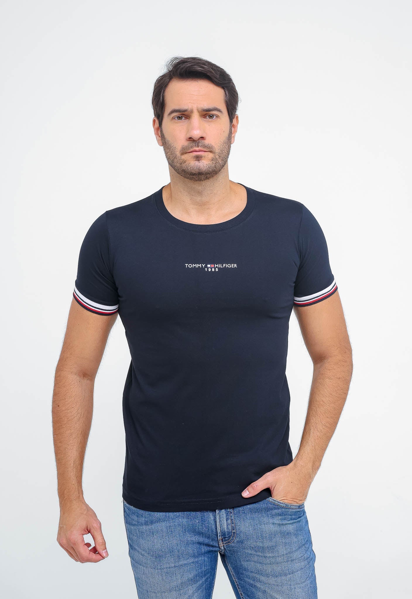 Camiseta Tommy Hilfiger 1985 Friso Manga - LIVE - Henri Store