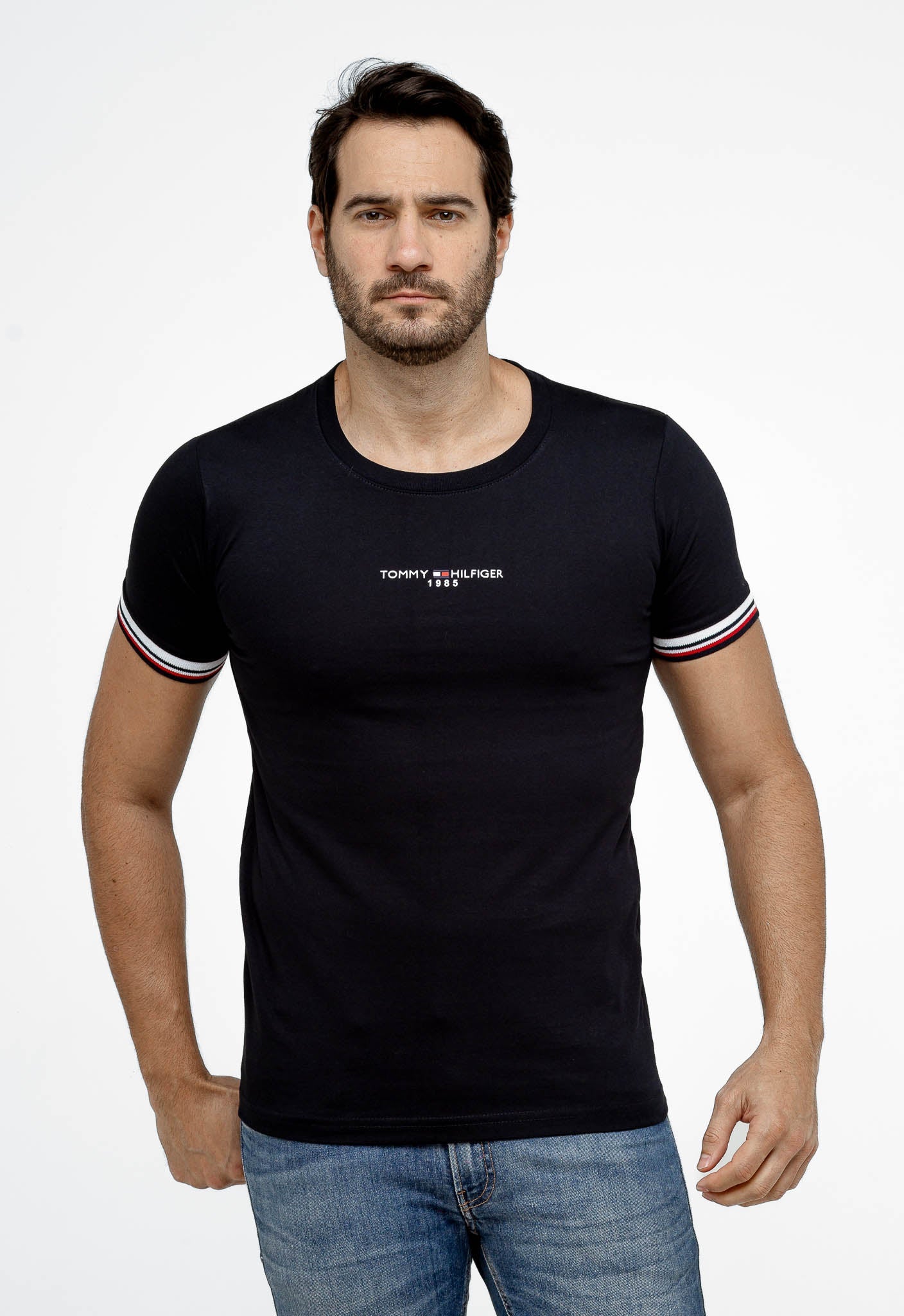 Camiseta Tommy Hilfiger 1985 Friso Manga - LIVE - Henri Store