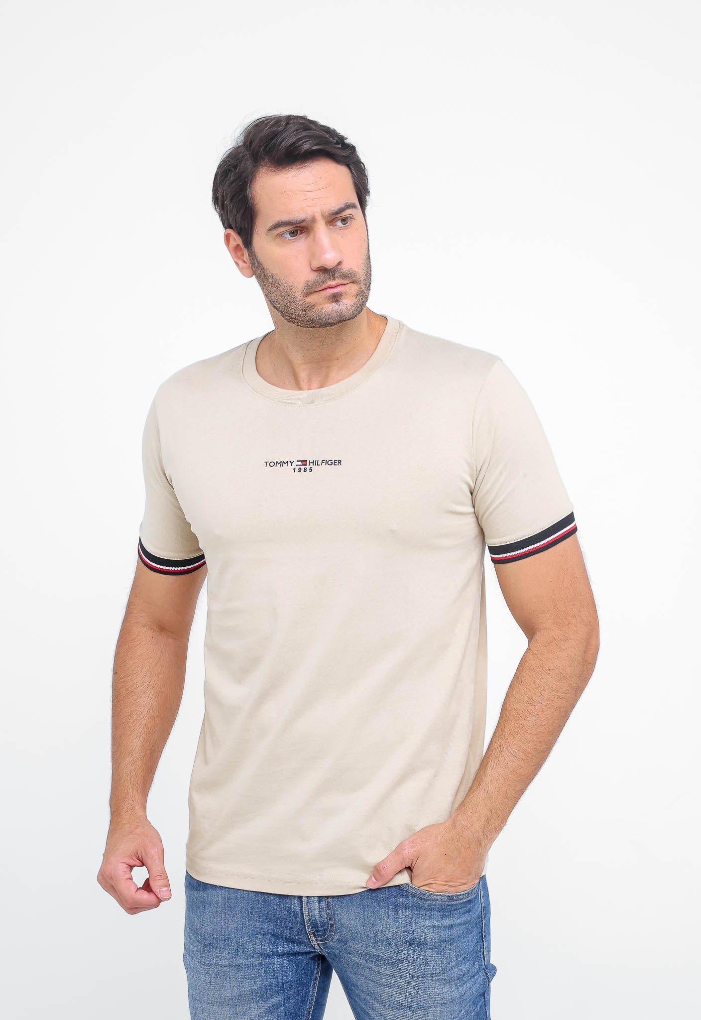 Camiseta Tommy Hilfiger 1985 Friso Manga - LIVE - Henri Store