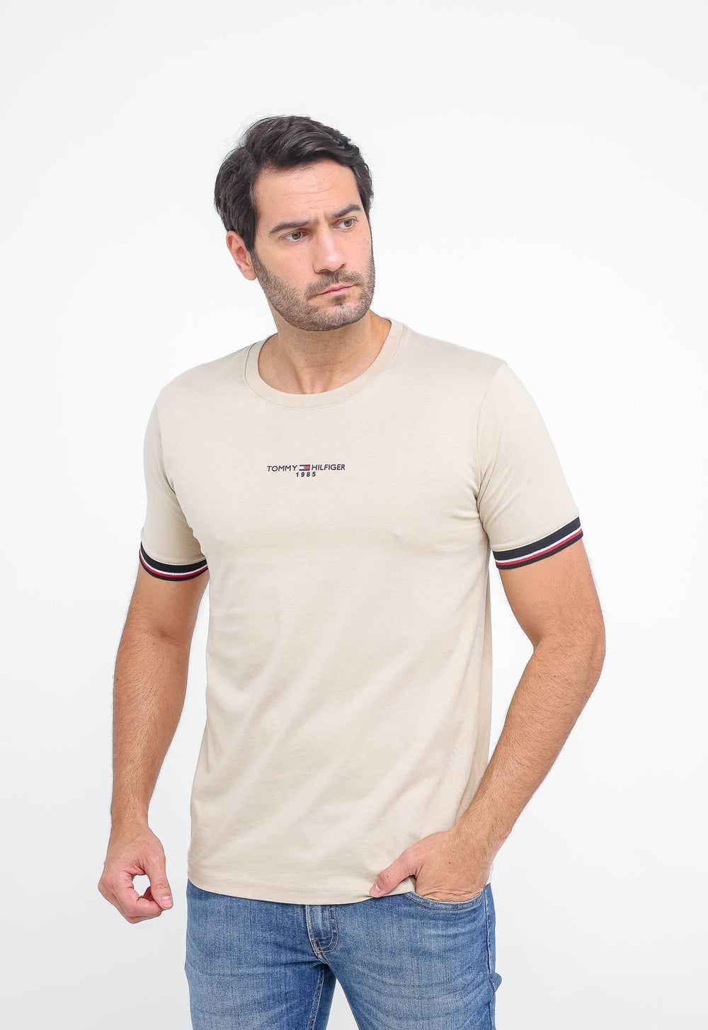 Camiseta Tommy Hilfiger 1985 Friso Manga - LIVE - Henri Store