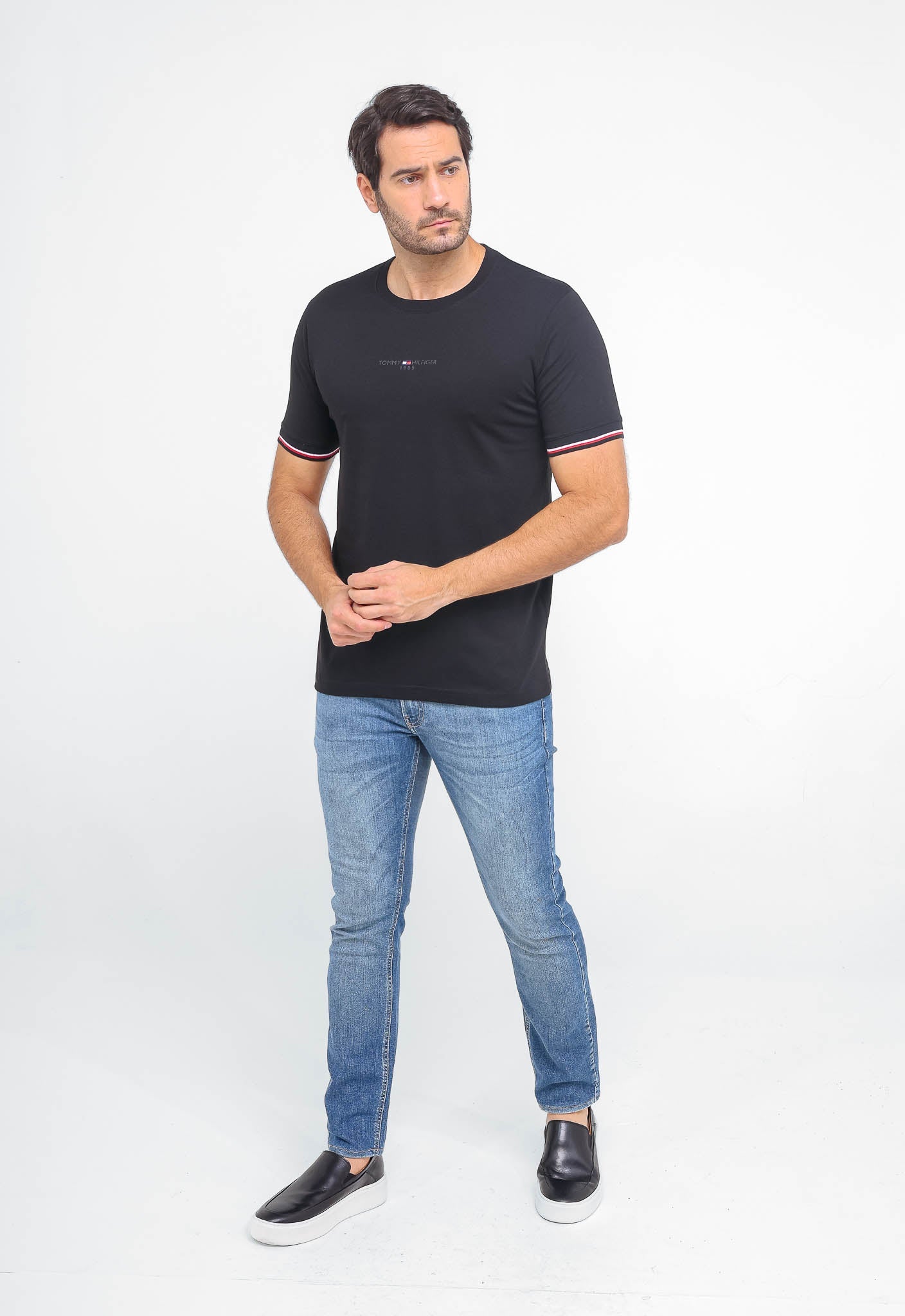 Camiseta Tommy Hilfiger 1985 Friso Manga - LIVE - Henri Store