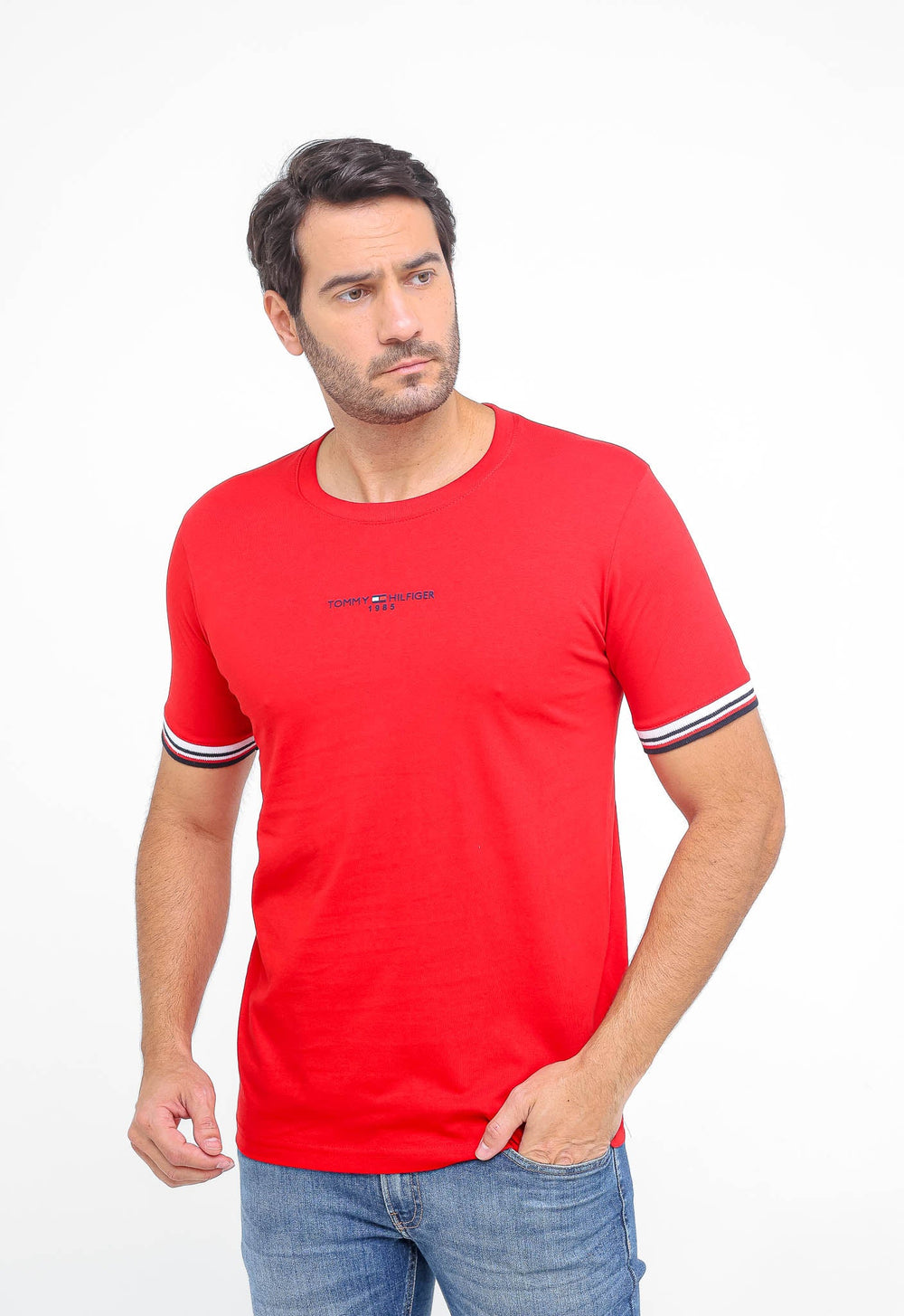Camiseta Tommy Hilfiger 1985 Friso Manga - LIVE - Henri Store