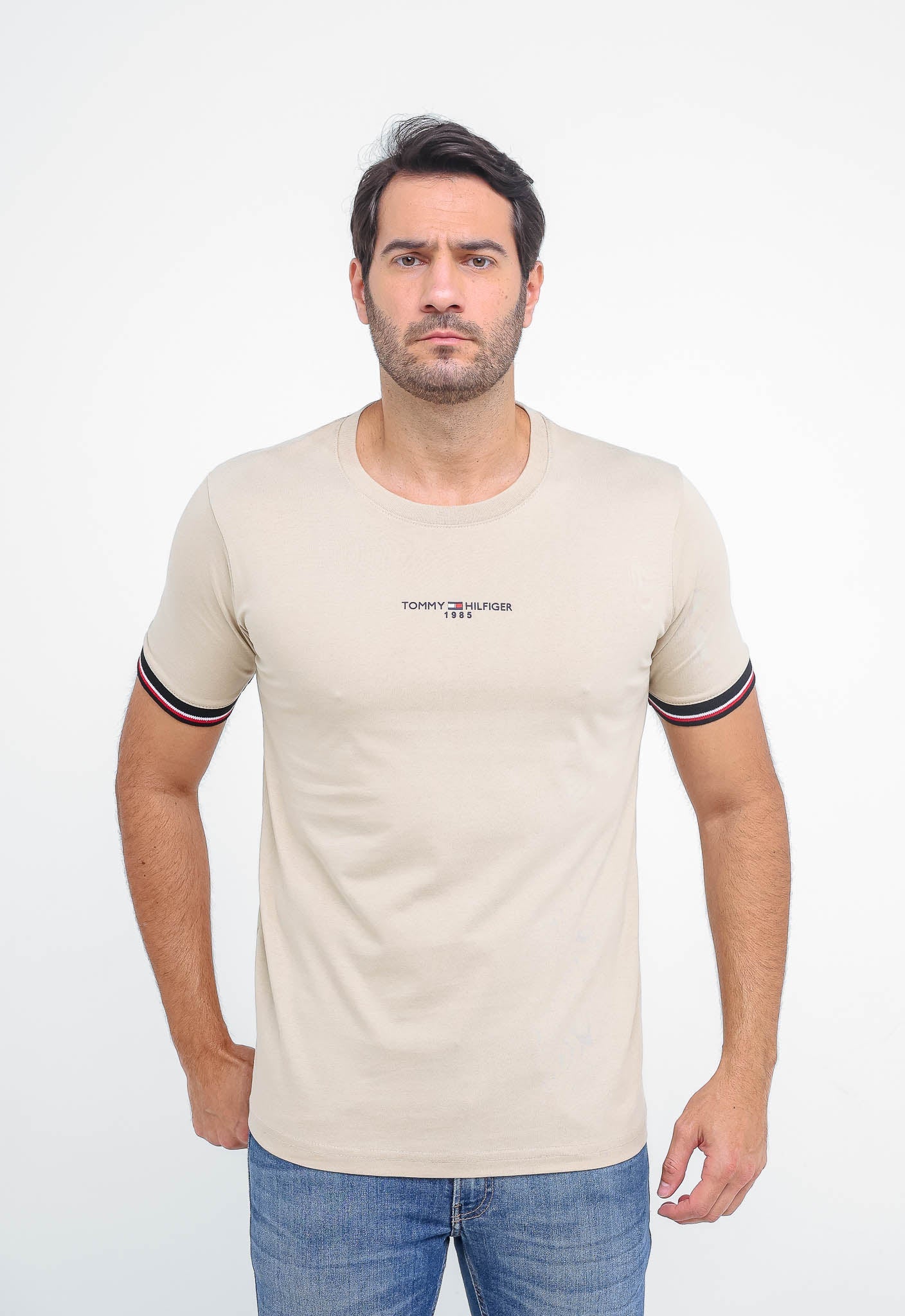 Camiseta Tommy Hilfiger 1985 Friso Manga - LIVE - Henri Store