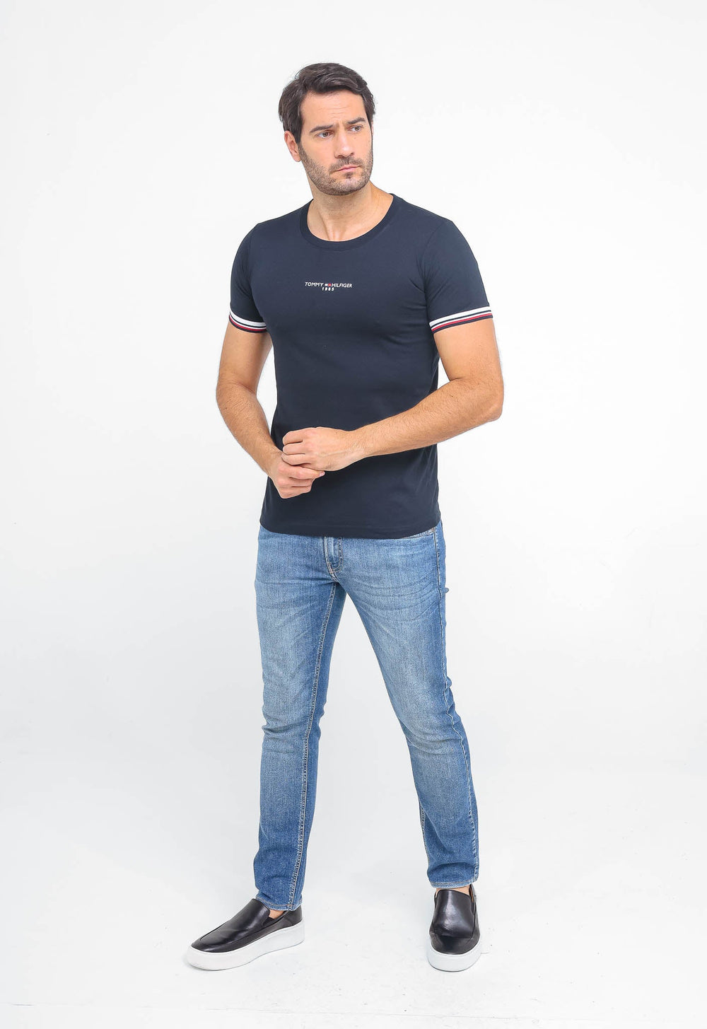 Camiseta Tommy Hilfiger 1985 Friso Manga - LIVE - Henri Store