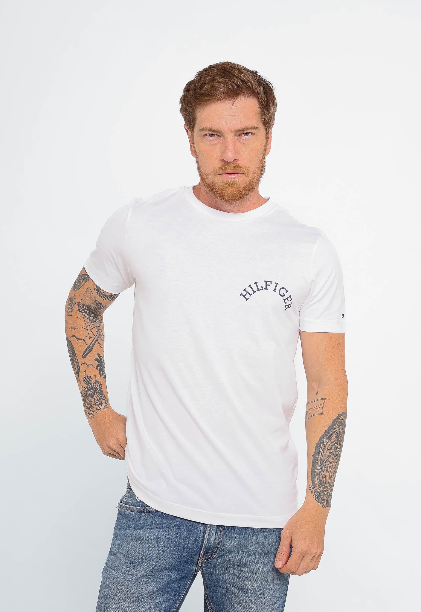 Camiseta Tommy Hilfiger Back Logo Tee - Henri Store
