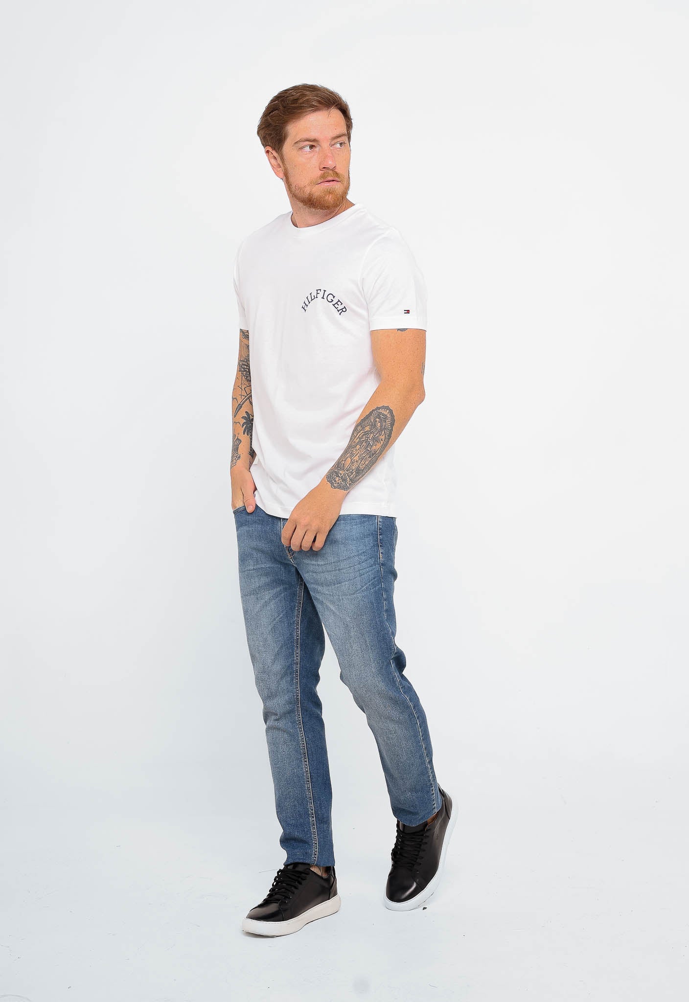 Camiseta Tommy Hilfiger Back Logo Tee - Henri Store