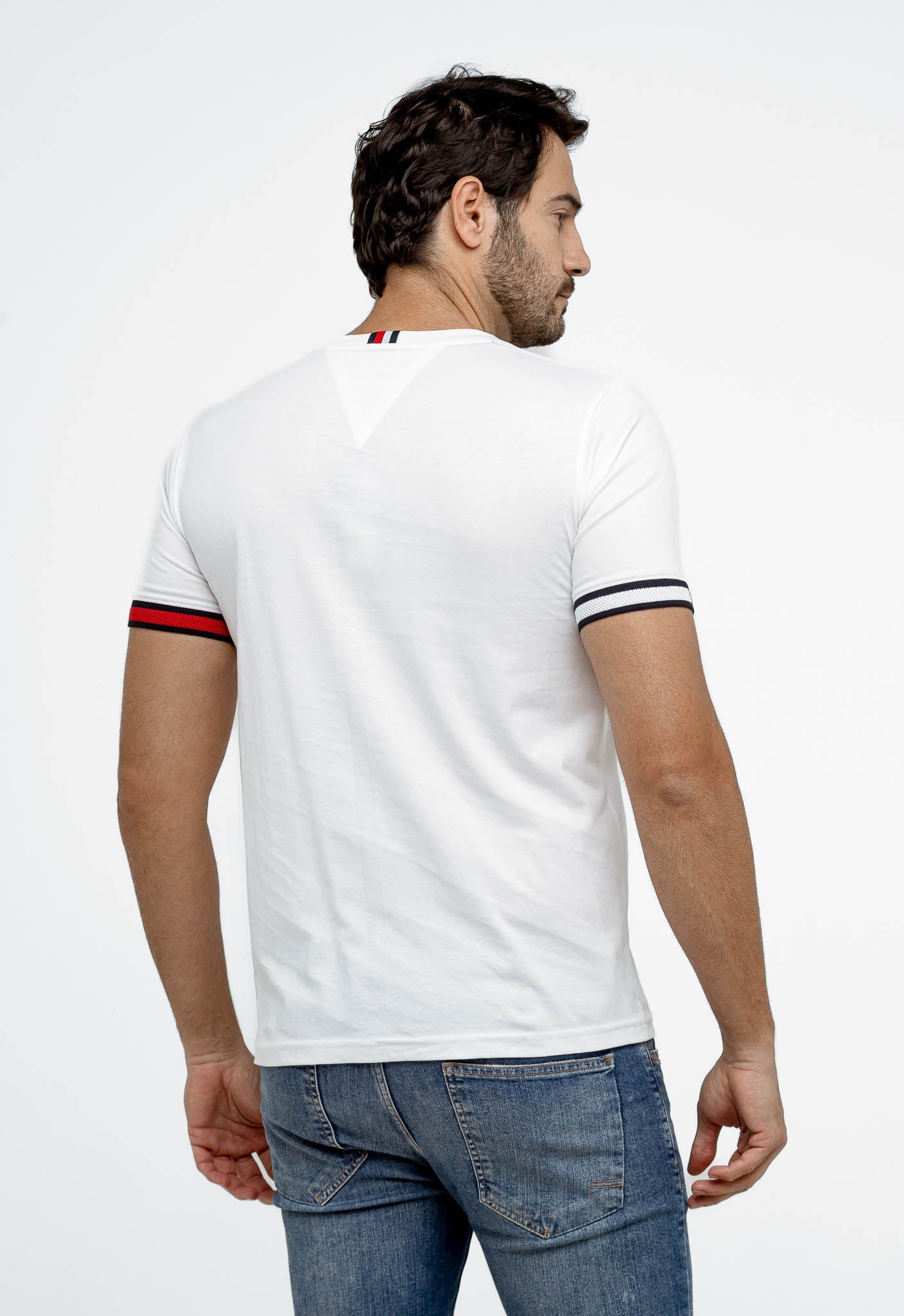 Camiseta Tommy Hilfiger Básica Friso Manga - Henri Store