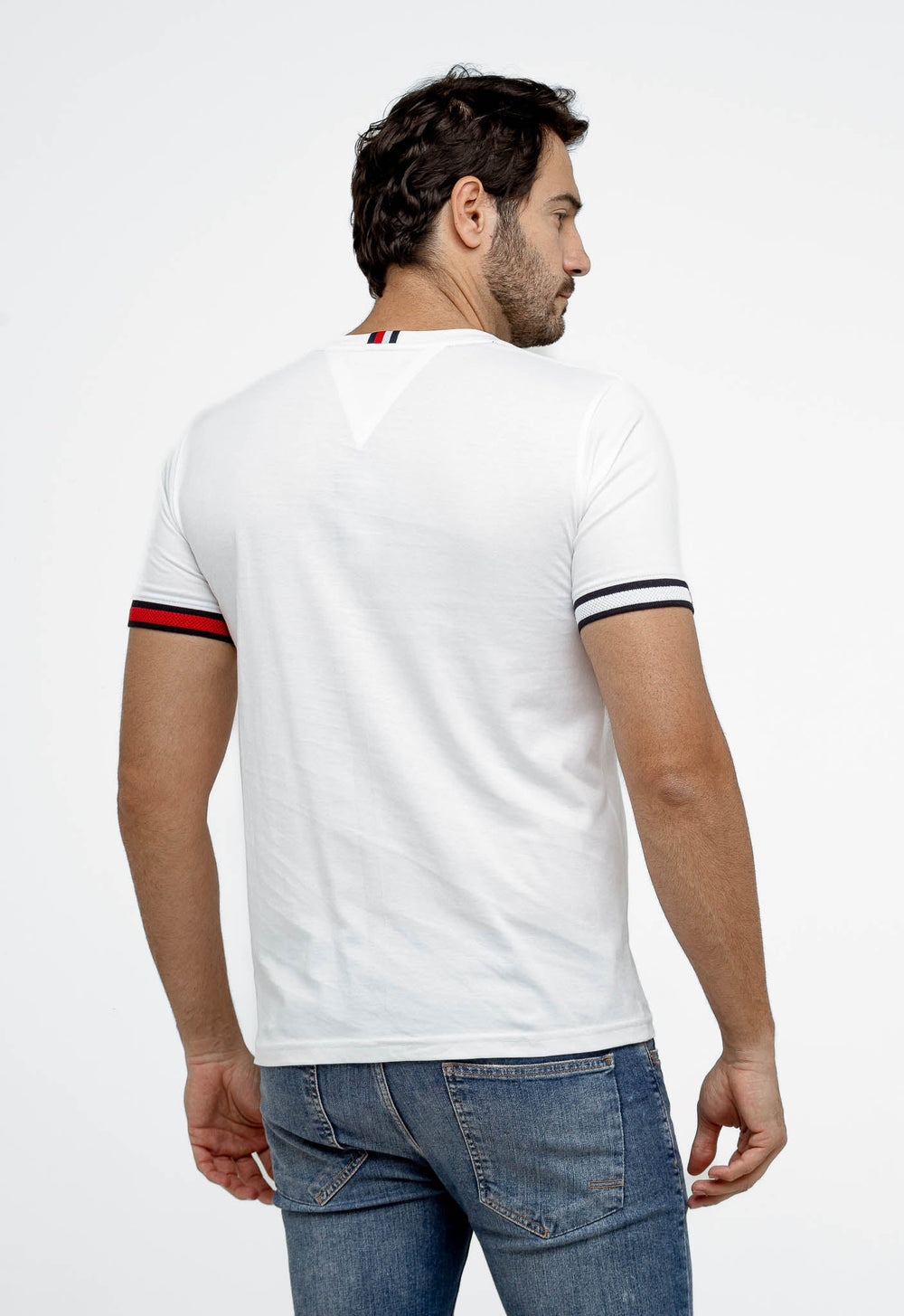 Camiseta Tommy Hilfiger Básica Friso Manga - Henri Store