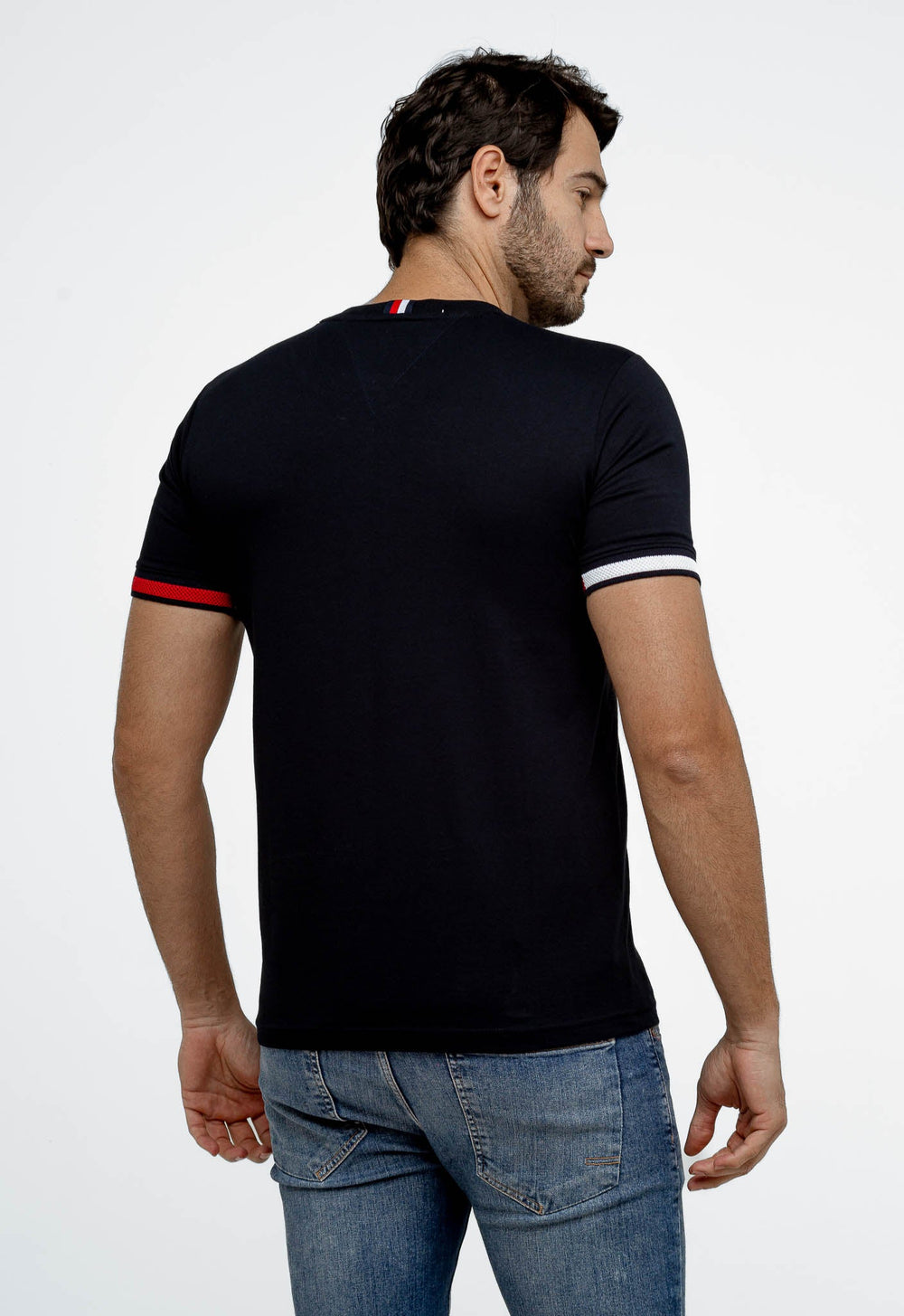 Camiseta Tommy Hilfiger Básica Friso Manga - Henri Store