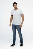 Camiseta Tommy Hilfiger Básica Friso Manga - Henri Store