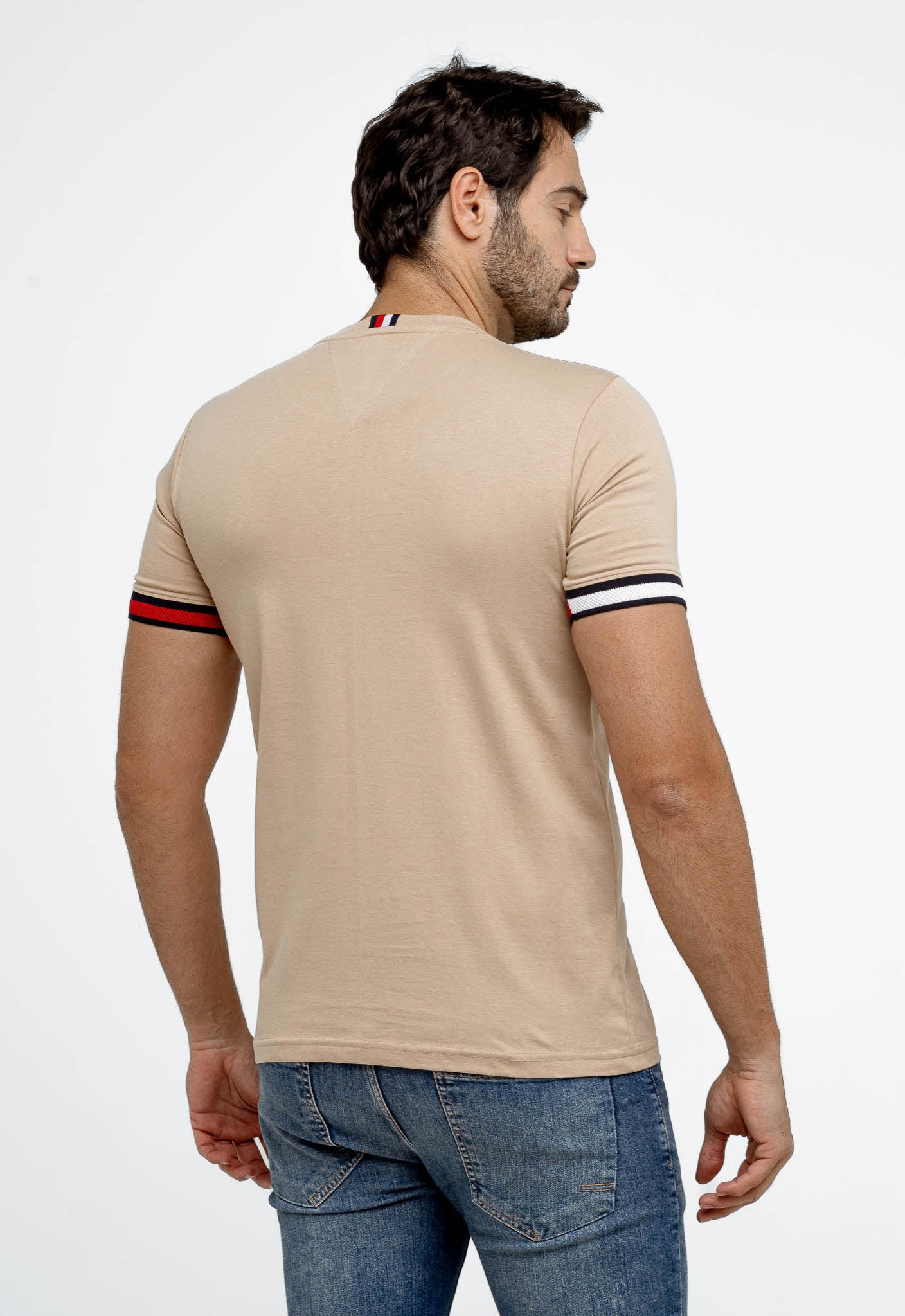 Camiseta Tommy Hilfiger Básica Friso Manga - Henri Store