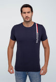 Camiseta Tommy Hilfiger Básica Logo Linear - Henri Store