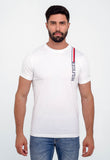 Camiseta Tommy Hilfiger Básica Logo Linear - Henri Store