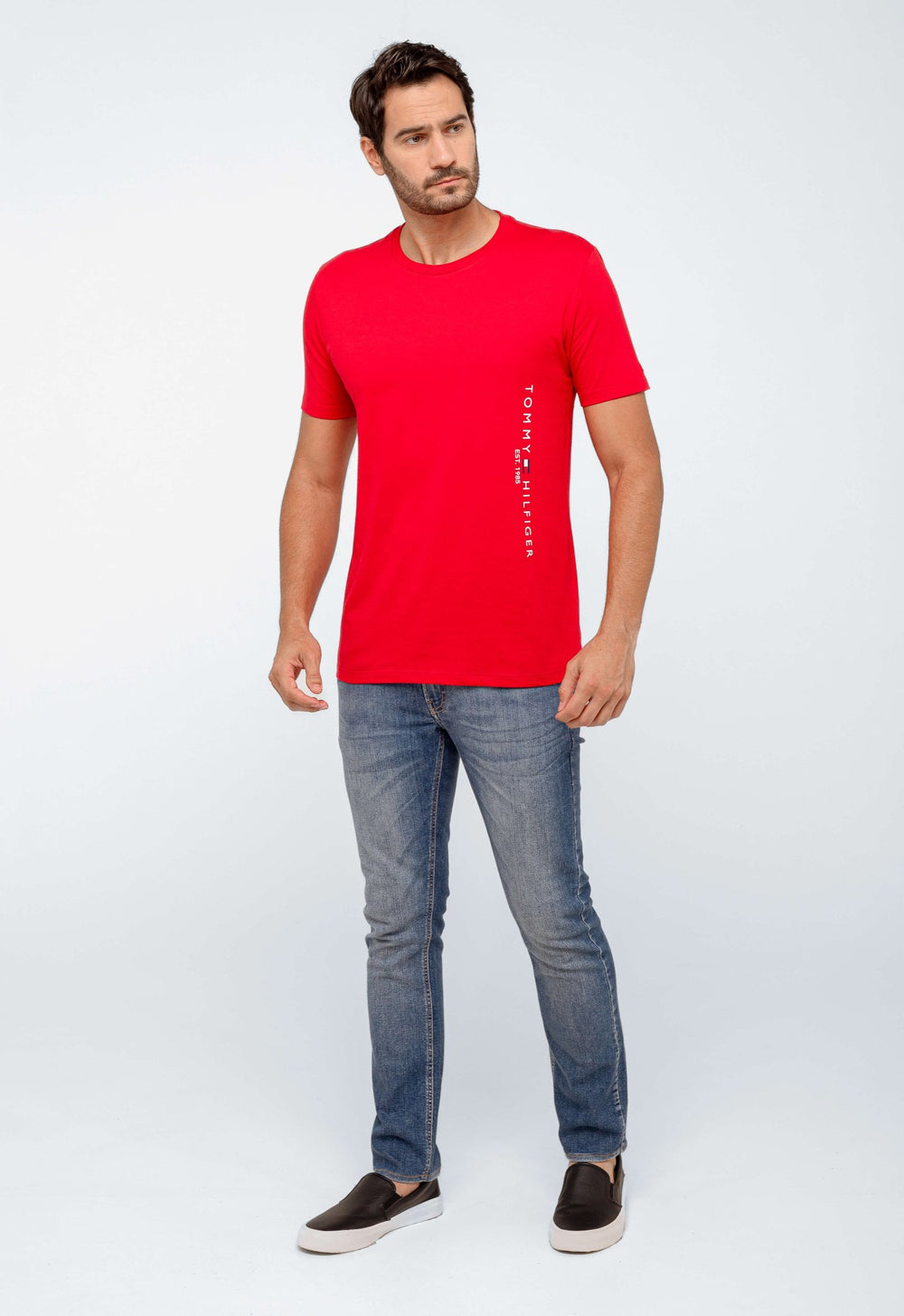 Camiseta Tommy Hilfiger Escrita Lateral - Live - Henri Store