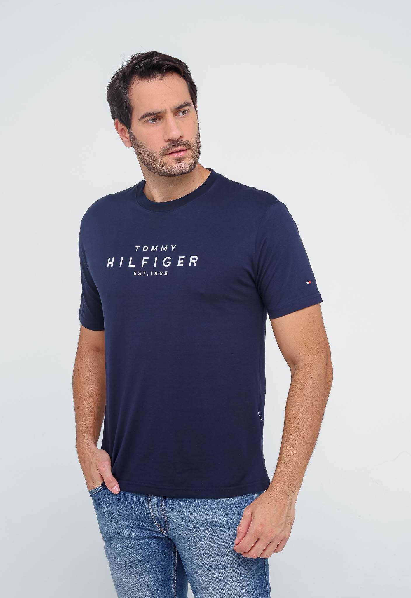 Camiseta Tommy Hilfiger Est.1985 Logo Central - Henri Store
