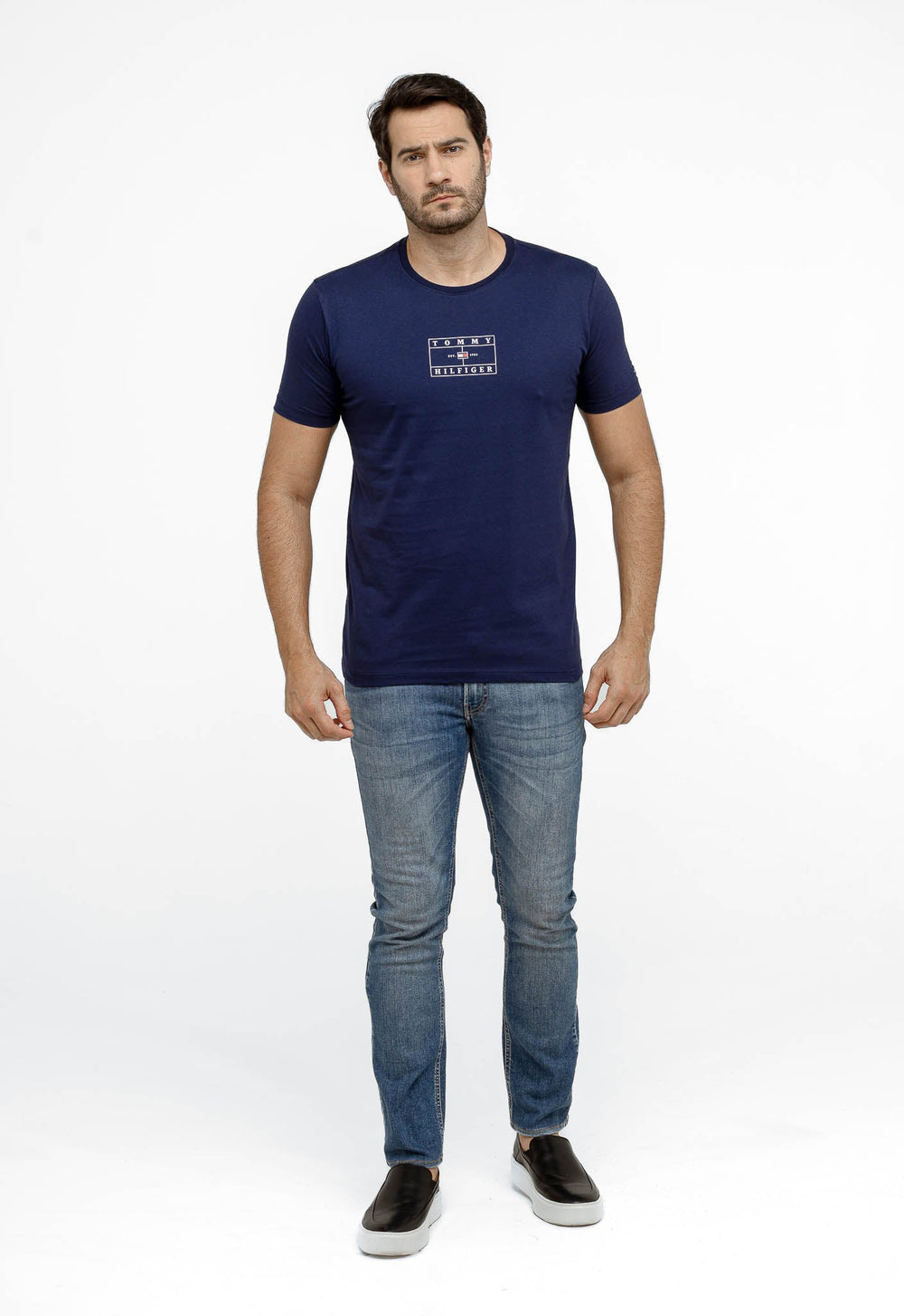 Camiseta Tommy Hilfiger Estampa Quadrada -LIVE - Henri Store
