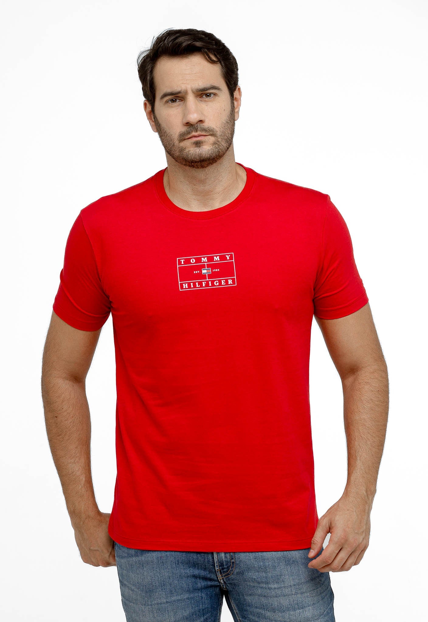 Camiseta Tommy Hilfiger Estampa Quadrada -LIVE - Henri Store