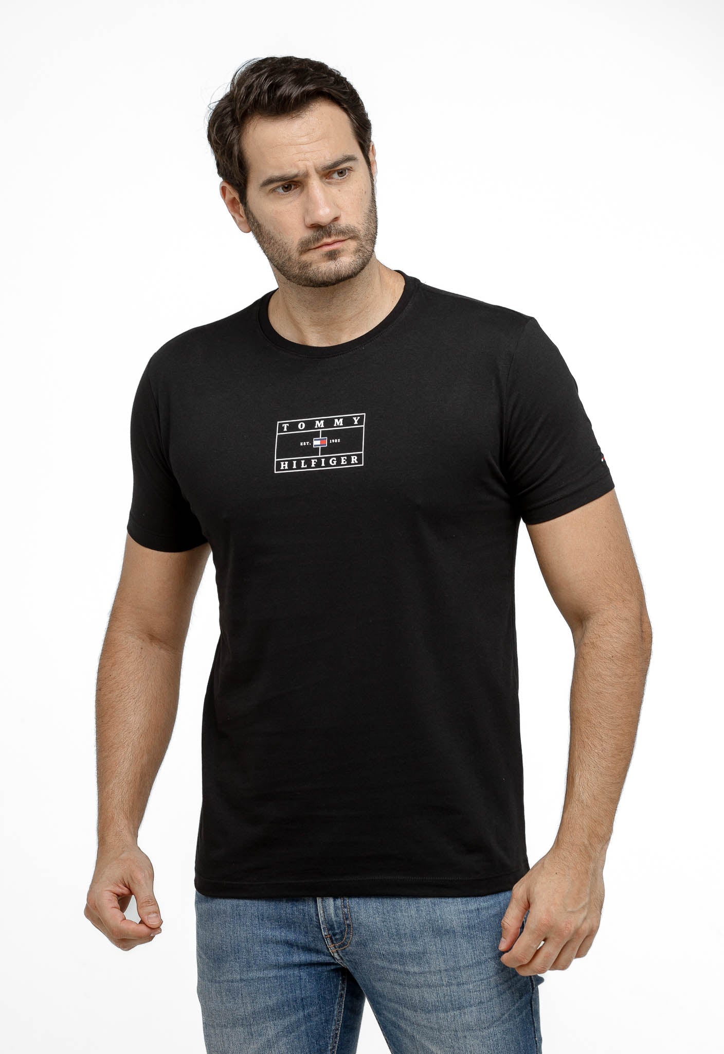 Camiseta Tommy Hilfiger Estampa Quadrada -LIVE - Henri Store