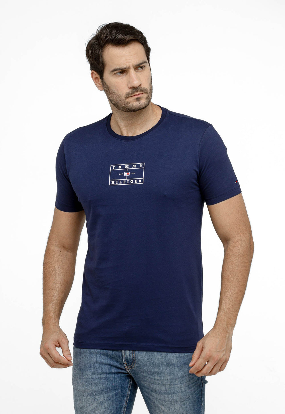 Camiseta Tommy Hilfiger Estampa Quadrada -LIVE - Henri Store