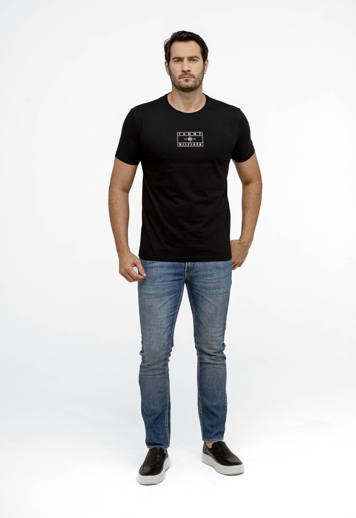Camiseta Tommy Hilfiger Estampa Quadrada -LIVE - Henri Store