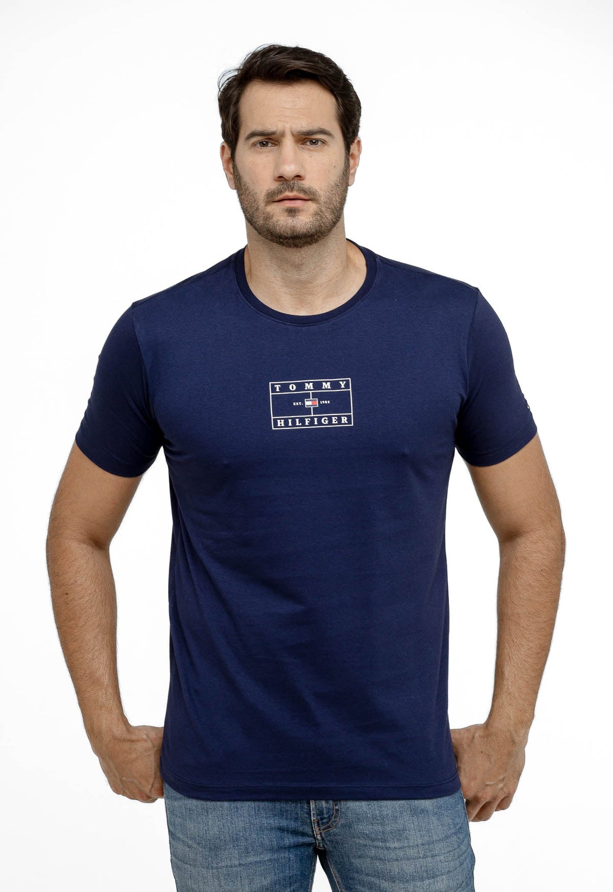 Camiseta Tommy Hilfiger Estampa Quadrada -LIVE - Henri Store
