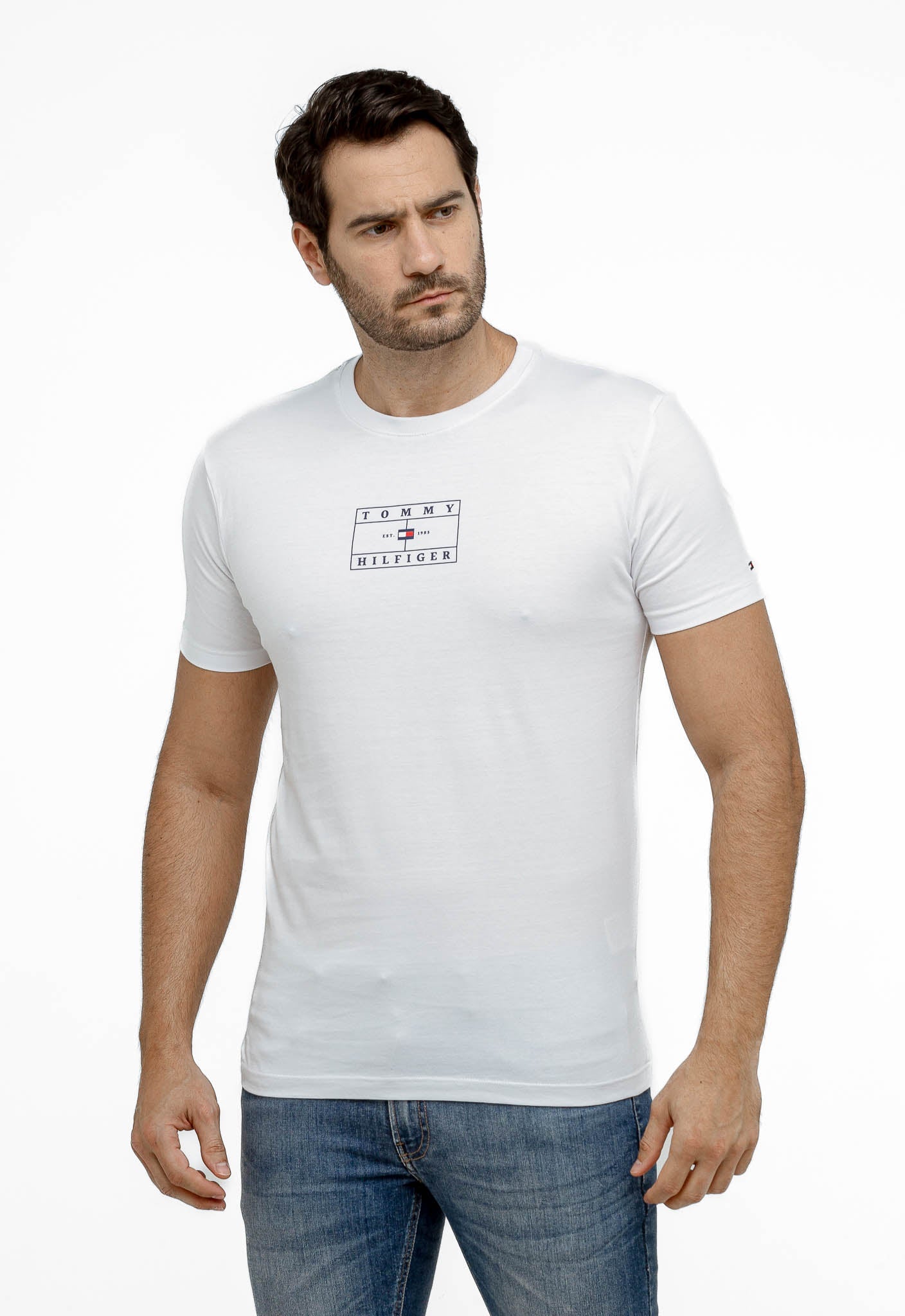 Camiseta Tommy Hilfiger Estampa Quadrada -LIVE - Henri Store