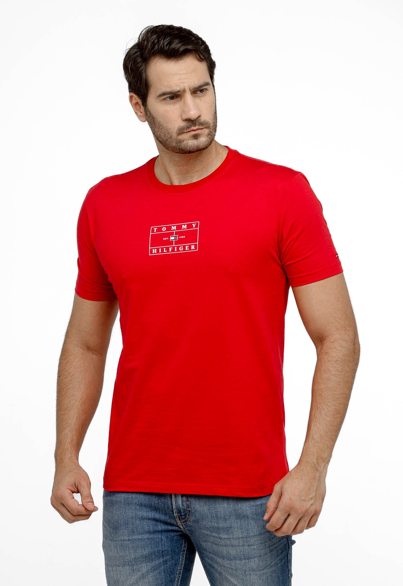 Camiseta Tommy Hilfiger Estampa Quadrada -LIVE - Henri Store