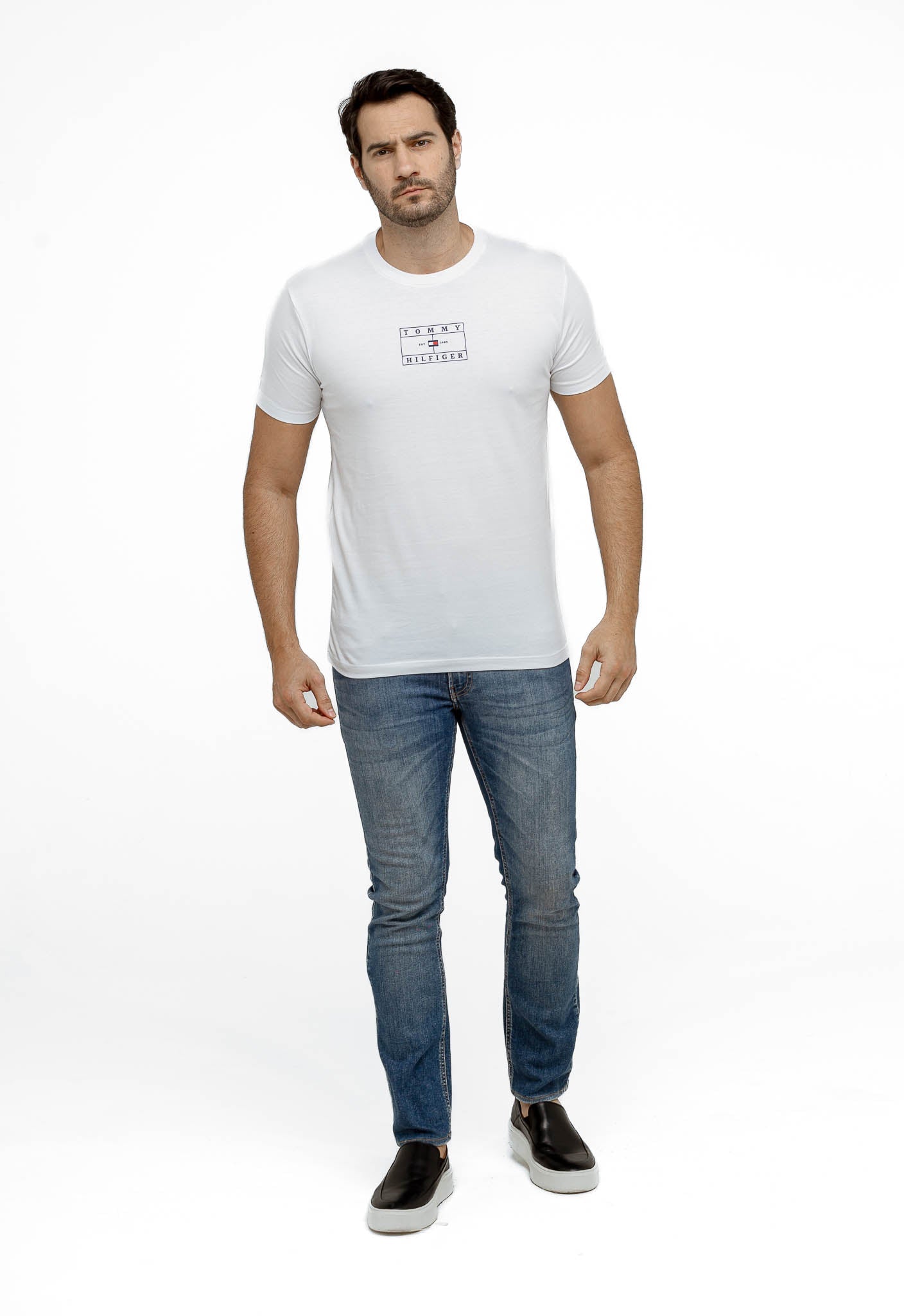 Camiseta Tommy Hilfiger Estampa Quadrada -LIVE - Henri Store