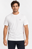 Camiseta Tommy Hilfiger Faixa Lateral Tricolor - Henri Store