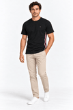 Camiseta Tommy Hilfiger Faixa Lateral Tricolor - Henri Store