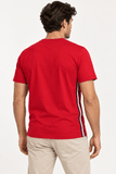 Camiseta Tommy Hilfiger Faixa Lateral Tricolor - Henri Store