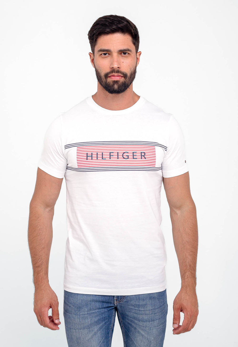 Camiseta Tommy Hilfiger Faixa Peito - Henri Store