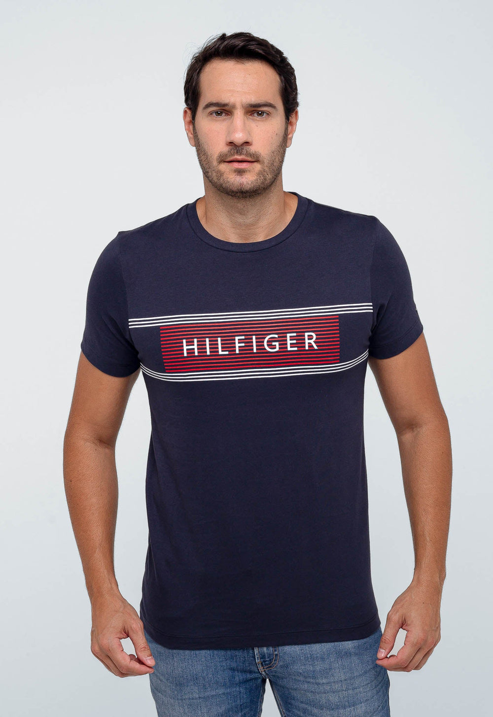Camiseta Tommy Hilfiger Faixa Peito - Henri Store
