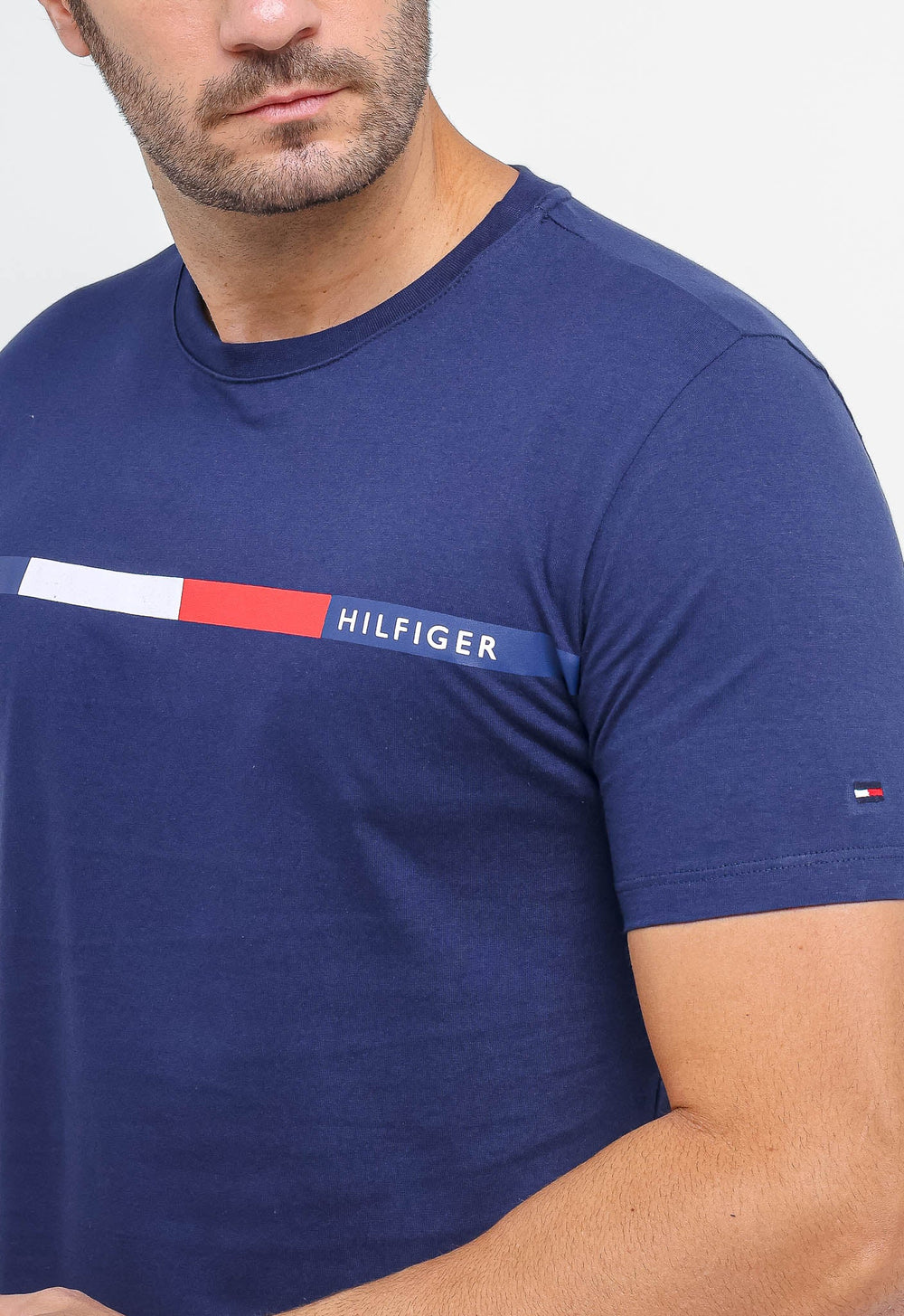 Camiseta Tommy Hilfiger Faixa Tricolor - Live - Henri Store