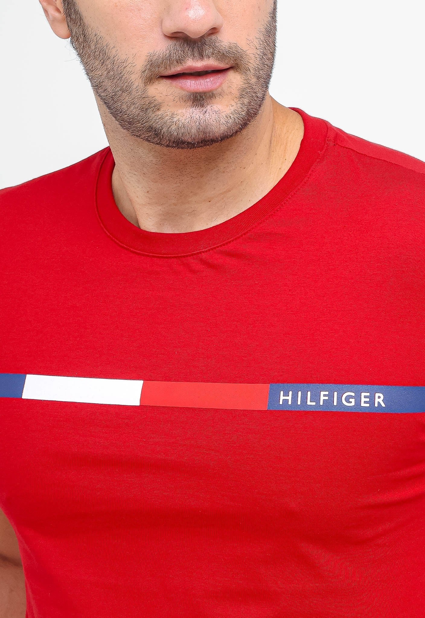 Camiseta Tommy Hilfiger Faixa Tricolor - Live - Henri Store